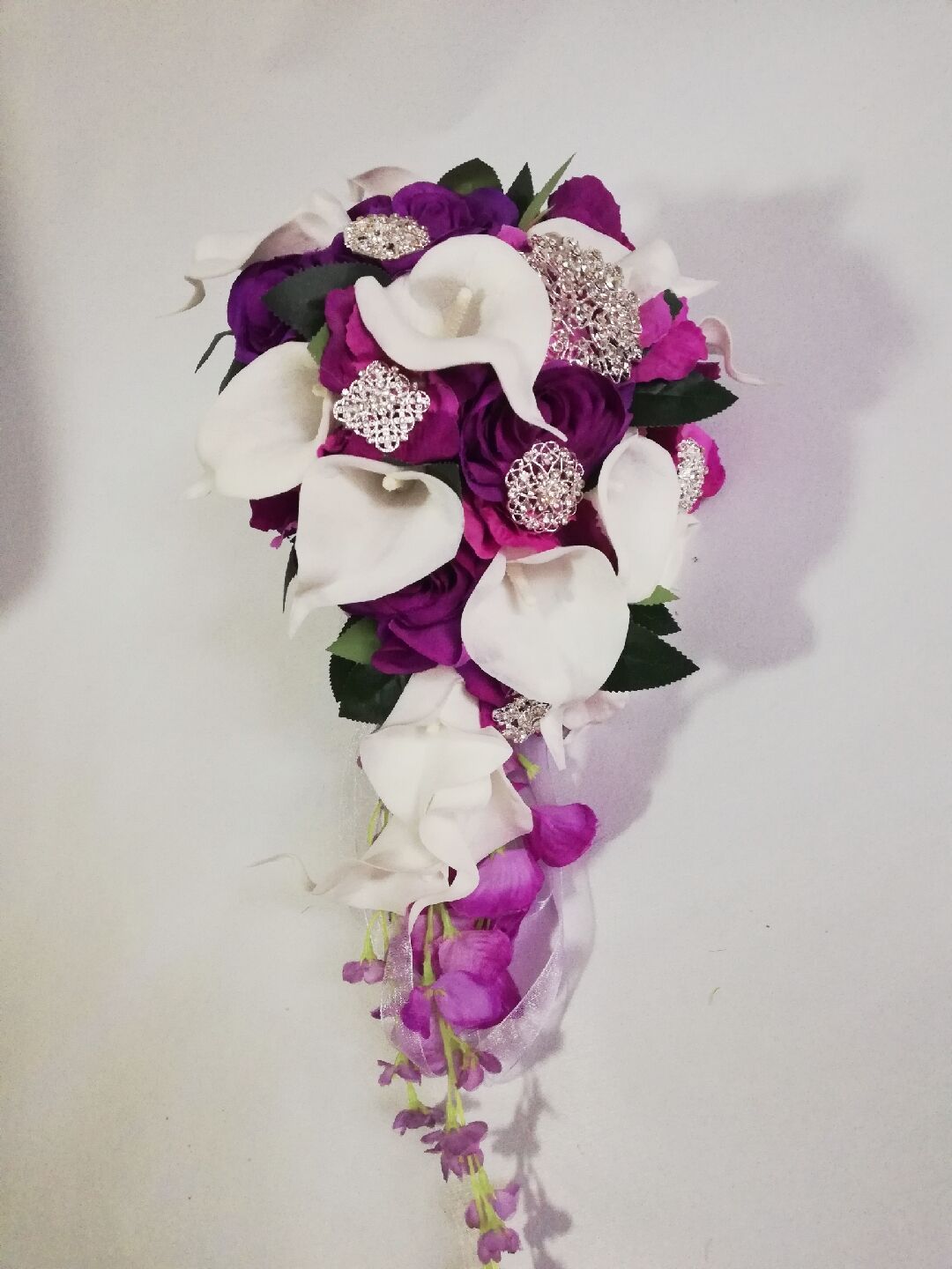 Lila Callas Und Limonium Brautstrauss Fototapete Fototapeten