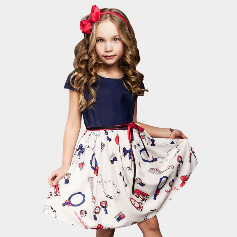 Barrio Fértil barbería 2-8 años Vestido de verano para niñas 2018 Vestidos casuales para niños  Vestido de princesa