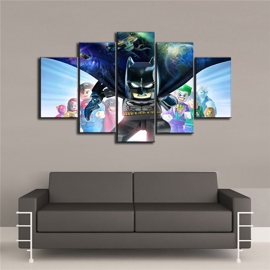 Art Oil Painting Print On Canvas Home Decor The Batman Framed