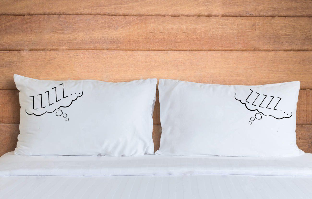 2nd Year Cotton Anniversary Gift Couple Pillow Case His Hers