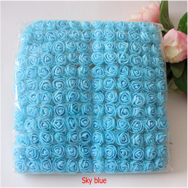 Künstliche Rosen Blumenstrauß Schaum Blume Blumendekoration 144 stk