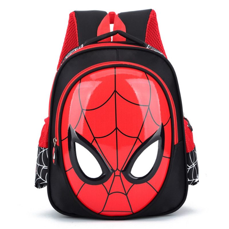 2018 3D años de edad, mochilas para Mochilas impermeables Niño Spiderman Mochila