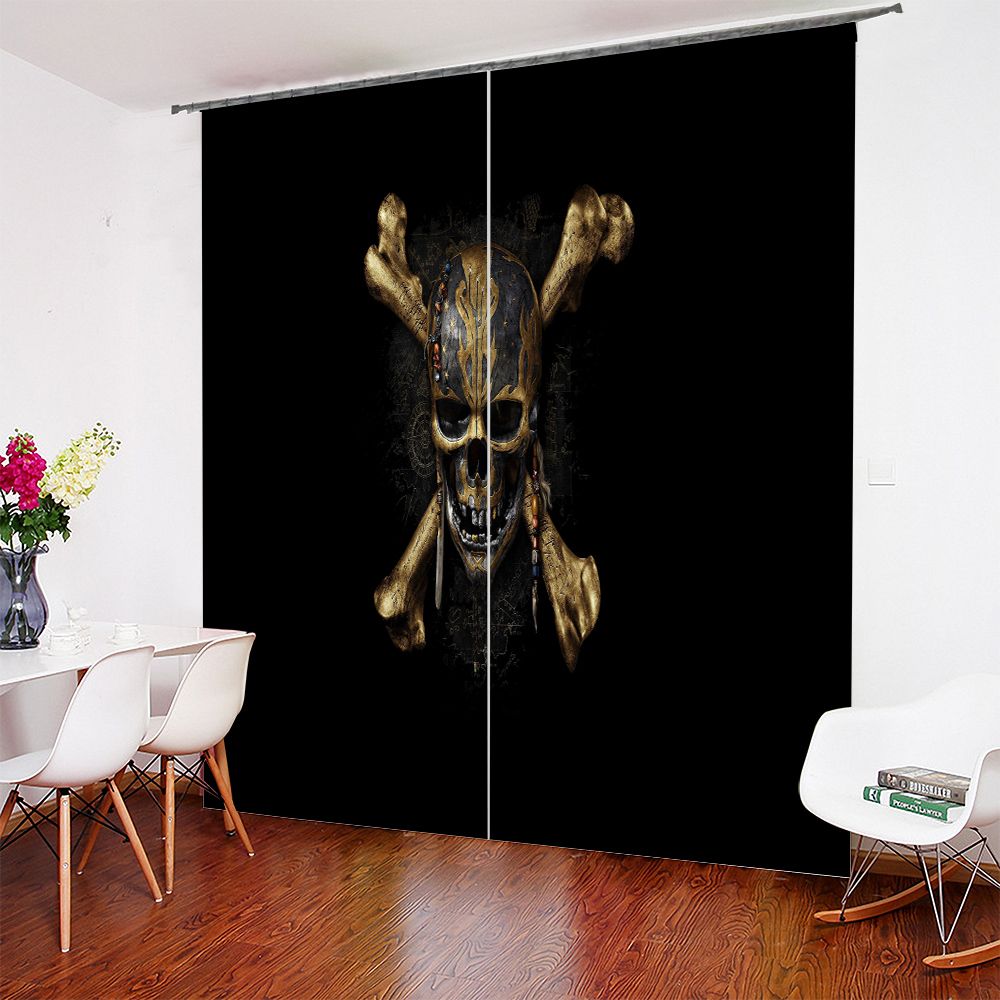 2019 3d Pirates Design Home Decor Window Curtains Curtain