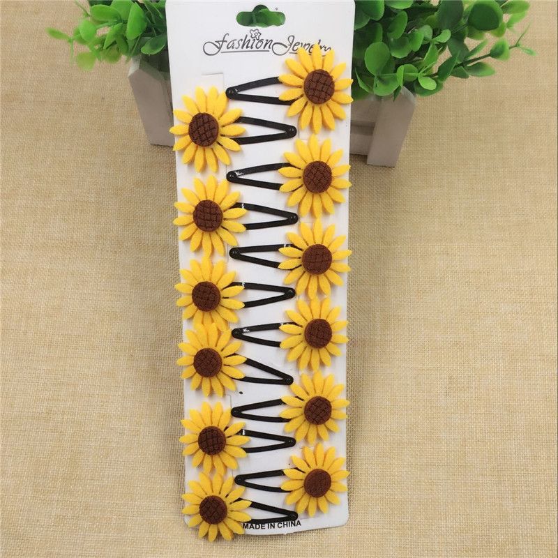sunflower hair pins