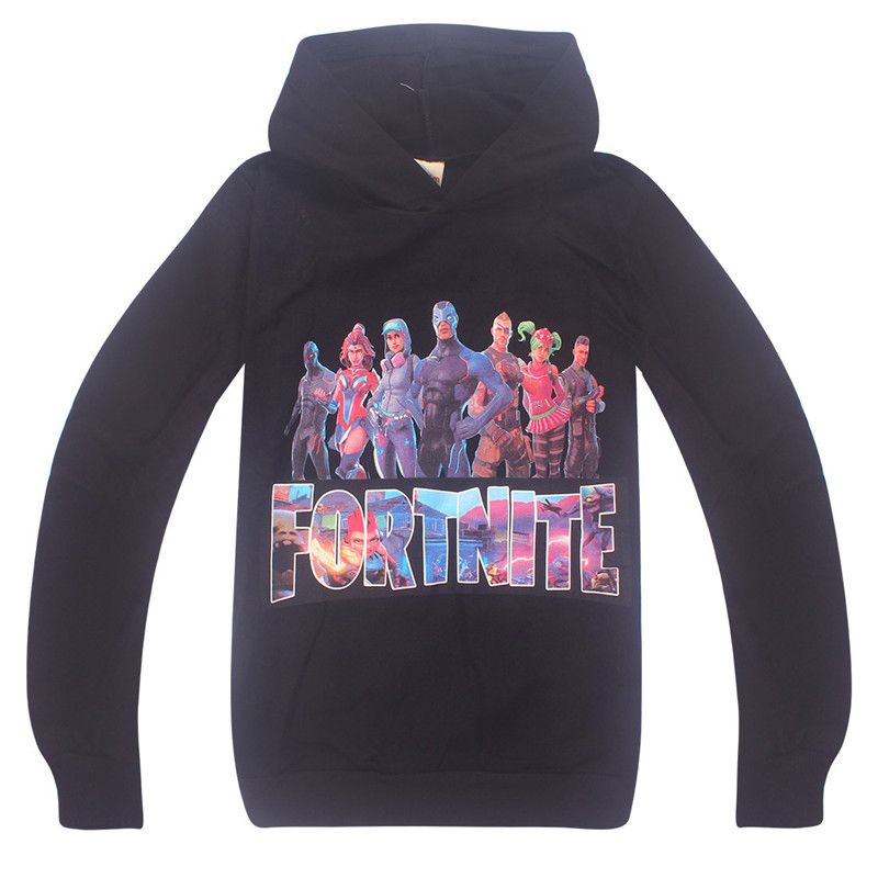 2019 Fortnite Kids Hoodie Letter Printed Hooded Sweatshirts Girls Boys Fortnite Battle Royale Game Pullover Long Sleeve T Shirt Hoody Sweater From