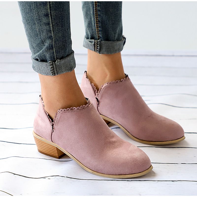 clog ankle booties