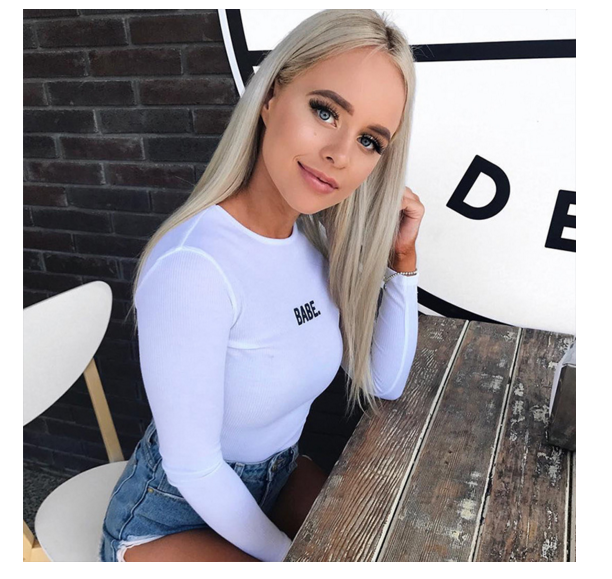 Acquistare 2018 Nuove Donne Sexy Babe. Tuta Corta Manica Corta Primavera  Stampata Elastico A Maniche Lunghe Conjoined Summer Fashion Economico |  Consegna Veloce E Qualità | It.Dhgate