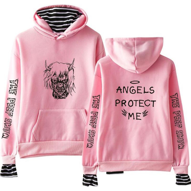 R.I.P Lil Peep Sudadera Hombres Mujeres Hell Boy The Peep Show Show Mangas Sudaderas Hip Hop Sudaderas Sweatshirts Estilo De La Calle De 12,46 € | DHgate