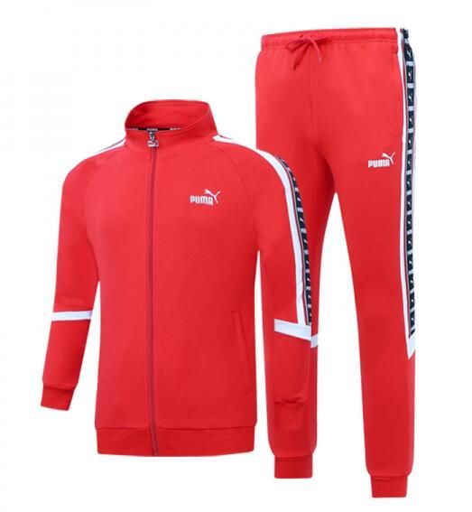 red and white puma sweatsuit