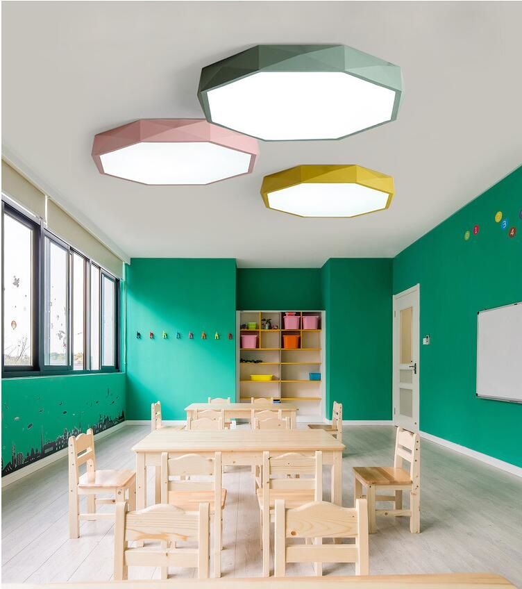2019 Ultra Thin 5cm Colours Ceiling Lamp High Brightness Jewel Led Ceiling Lights Children S Room Lighting Ceiling Lights Hall From Ishopcauto 33 17