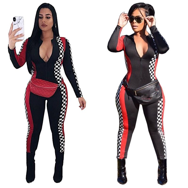 spandex bodycon jumpsuit