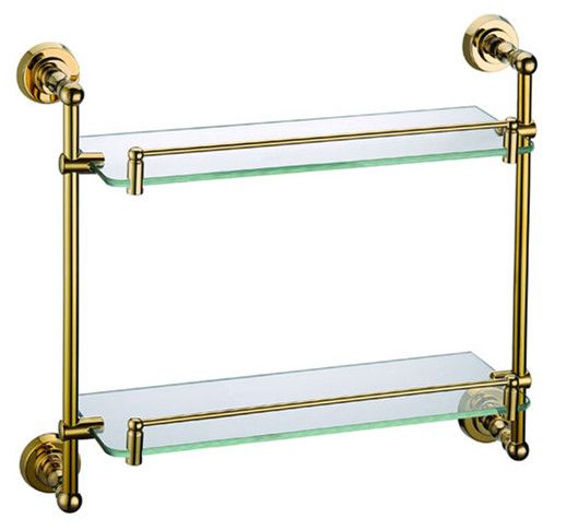 Doppelglas-Badezimmer-Regal