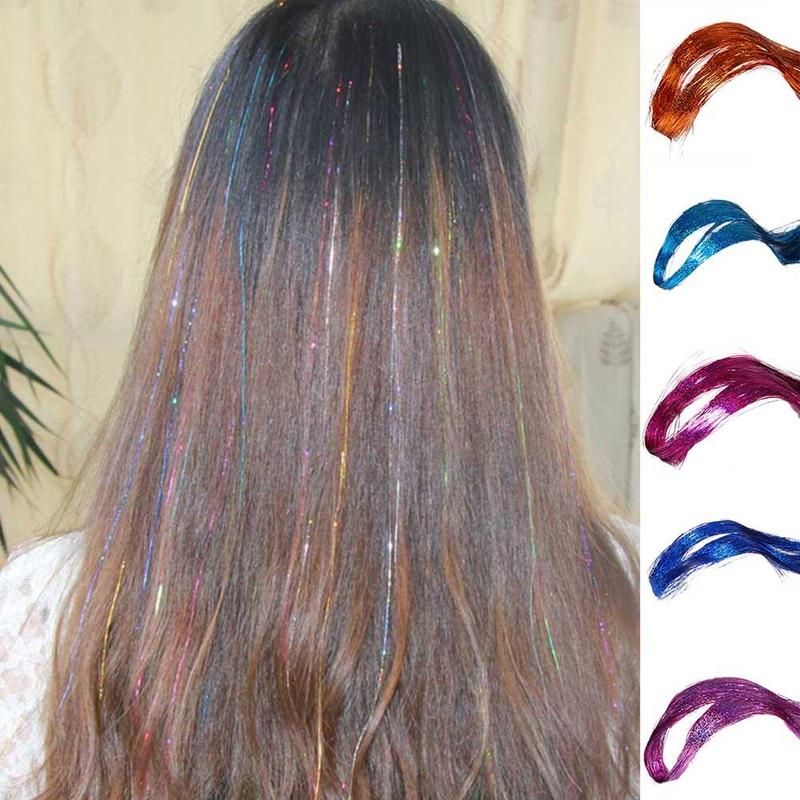 Sparkle Hair Tinsel Bling Hair Secoration For Synthetic Extension