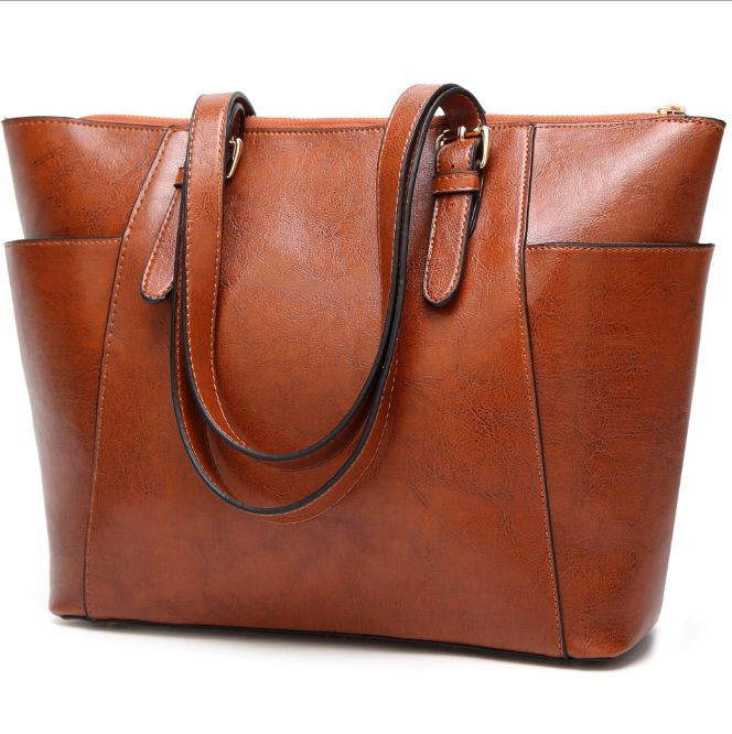 big leather bag