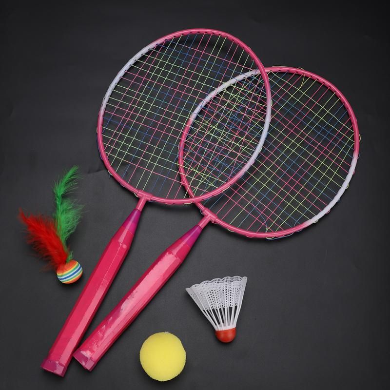 racket and shuttlecock