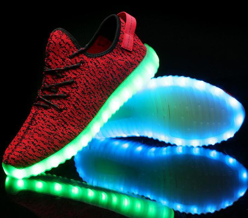 shoes with glowing soles