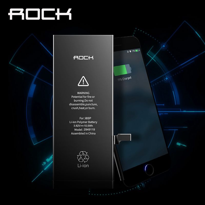 Rock Li Ion Polymer Battery For Iphone 6s Plus Mobile Phone Lithium Battery Power Real Capacity 2750mah Bank With Tools Kit Best External Cell Phone Battery Cell Phone Extra Battery From Znp 3c