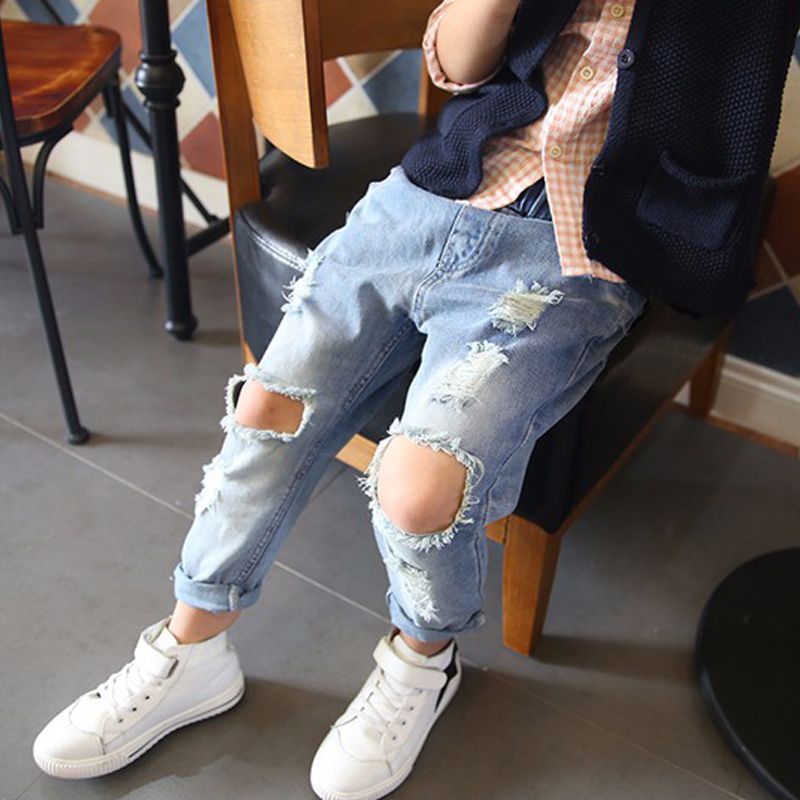 Men's Slim Straight Jeans Fashion Korean Style Trend Personality Beggar  Long Pants - China Jeans and Men Jeans price | Made-in-China.com