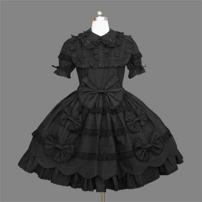 black victorian gown