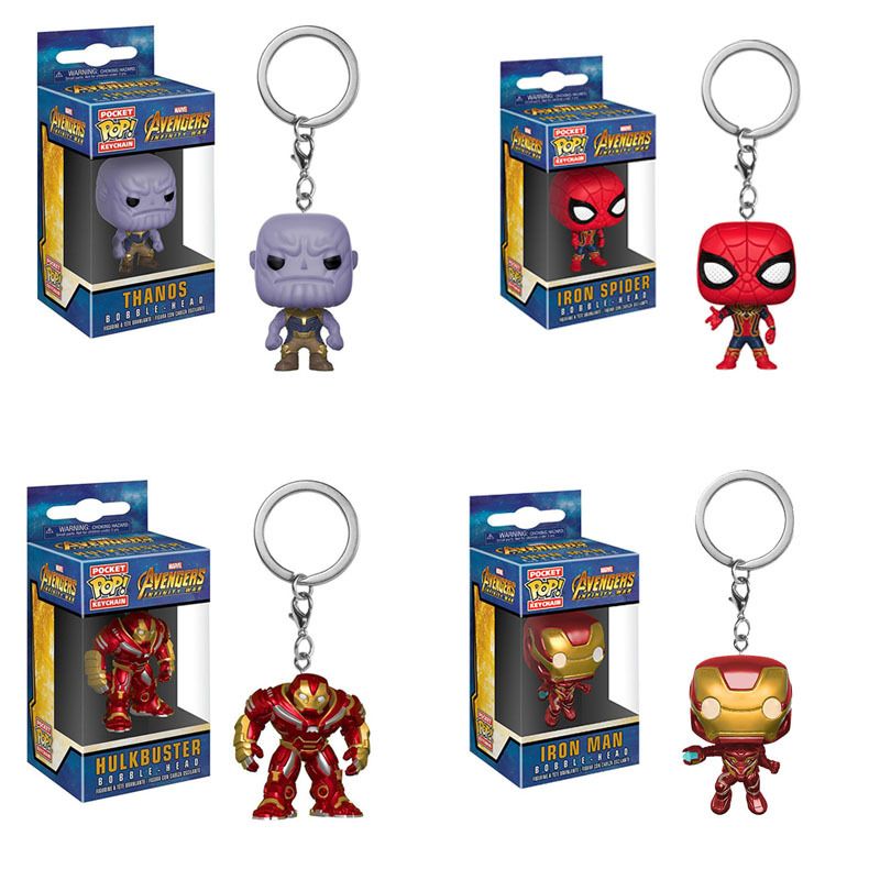 iron spider funko pop keychain