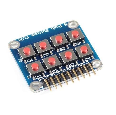 2x4 Keypad 4x2 Keypad Push Buttons 8 Key Board Matrix Keyboard