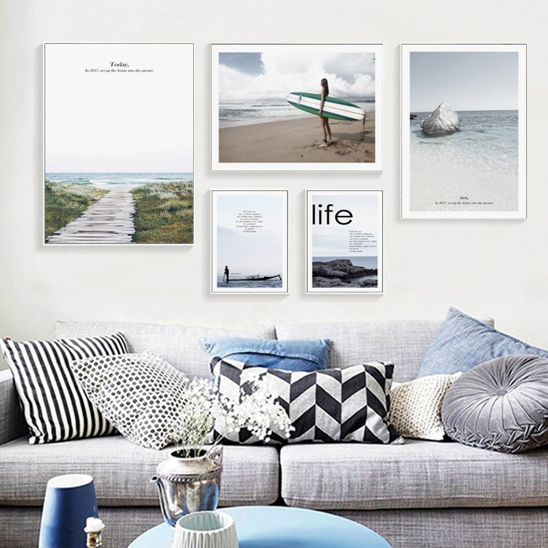 Acheter Maintenant Decor A La Maison Plage Paysage Marin Toile Peinture Affiches Et Estampes Salon Mur Art Photos Peintures Murales Sans Cadre De 21 21 Du Aliceer Dhgate Com