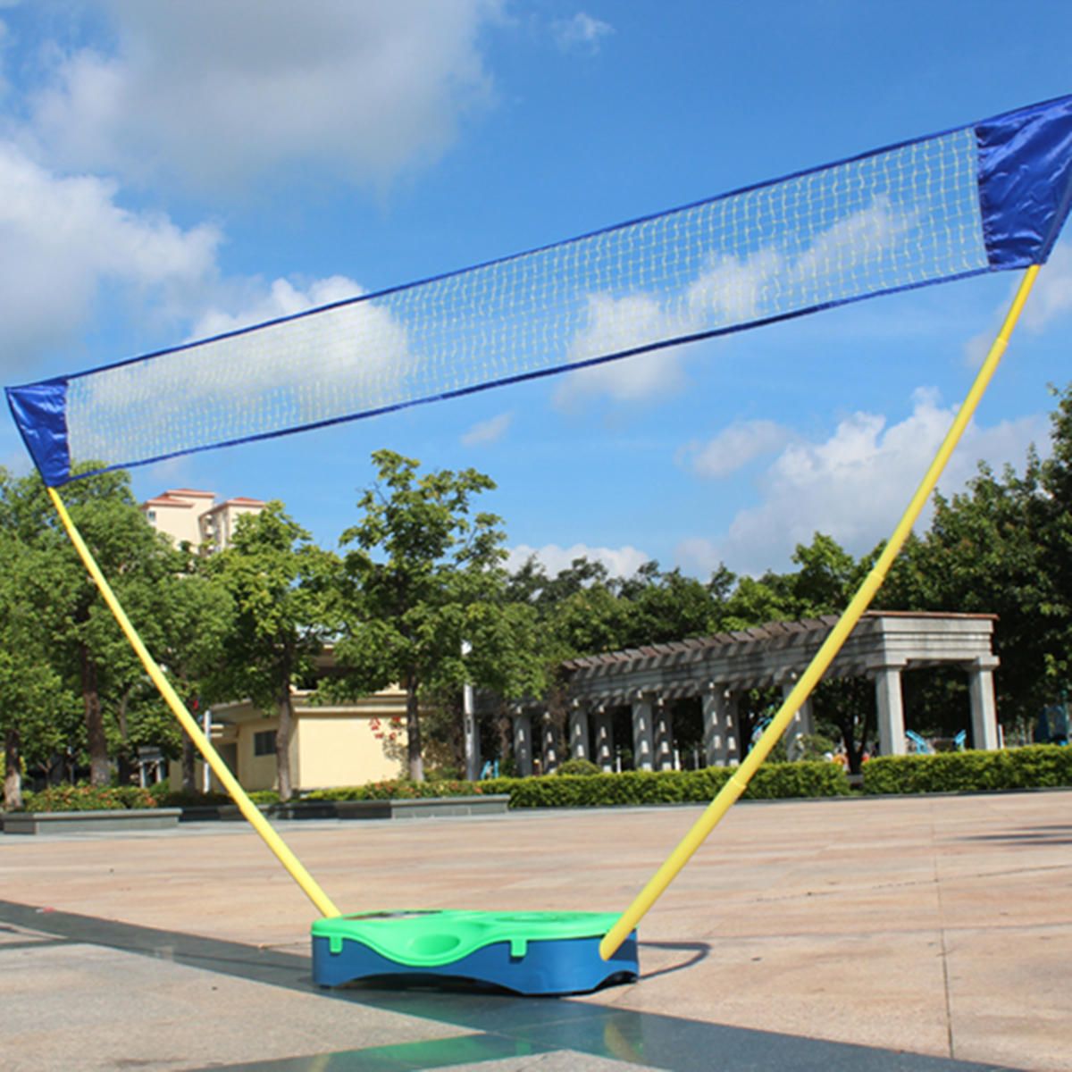 Outdoor Badminton Net With Plastic Base 3 In 1 Outdoor Sport Badminton Tennis Volleyball Net Portable Stand Battledore Set From Jetboard, $20.11 DHgate