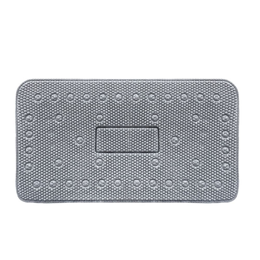2020 PVC Foam Anti Slip Bathroom Mat, Mildew Resistant And Durable Gray