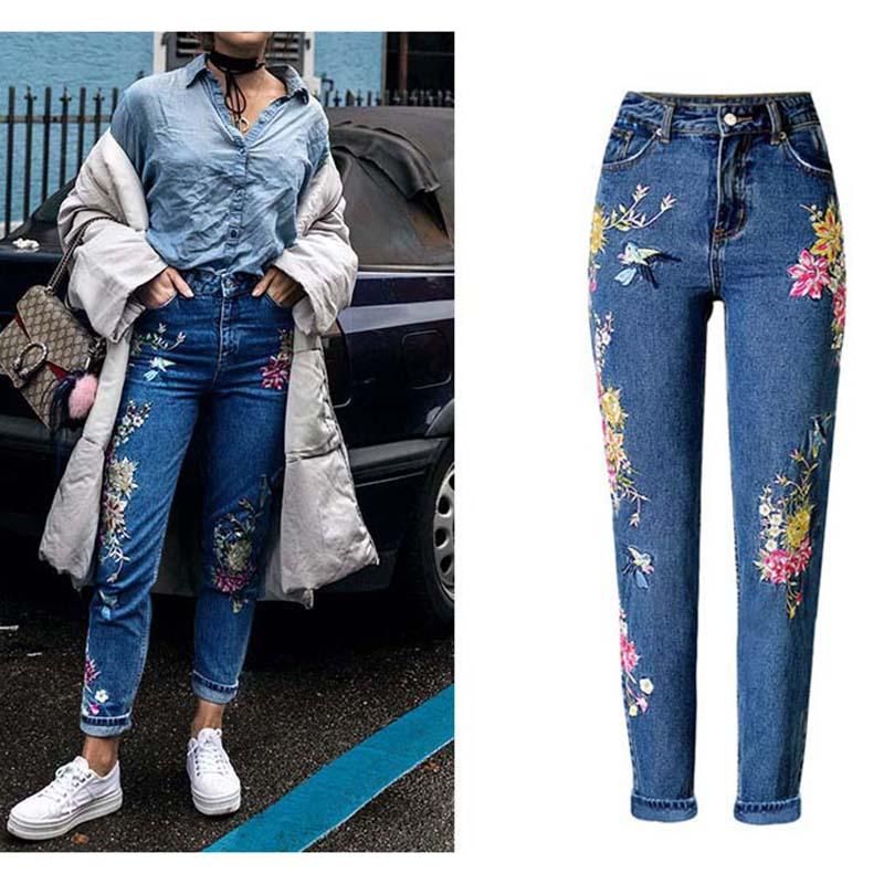 calça de ganga feminina