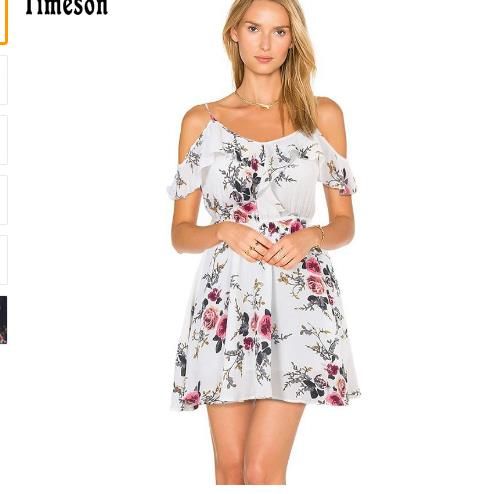 Venta al por mayor Verano Floral Estampado de mujeres gasa vestido blanco  con volantes Off Hombro Spaghetti Strap Femenino Túnica Chica Casual  Vestidos de playa 2022 Desde Meiliwang, 32,43 € | DHgate Móvil