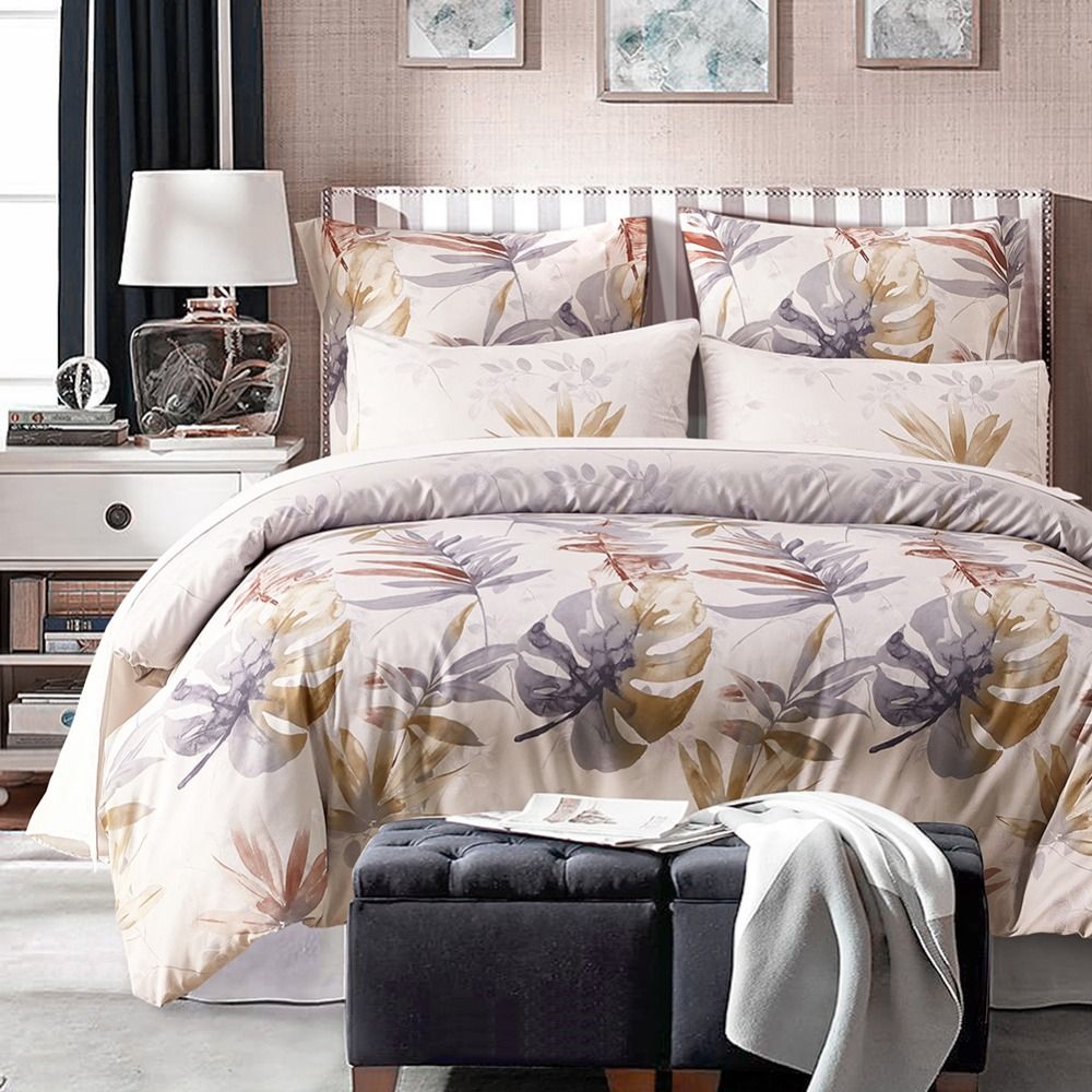 Beautiful Tropical Plant Monstera Leaf Paern Home Dorm Bedding
