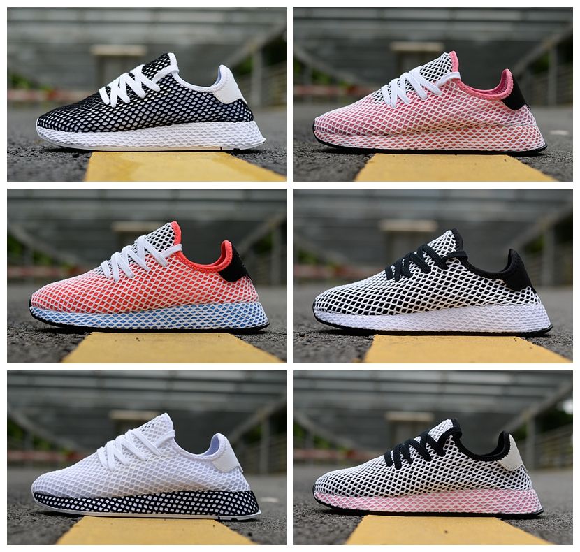 Humedal fuegos artificiales solidaridad 2018 nuevos originales DEERUPT zapatos RUNNER Pharrell Williams Stan Smith  Tenis HU Diseñador de malla rosa Running Zapatos Casual las zapatillas de  deporte 36-45