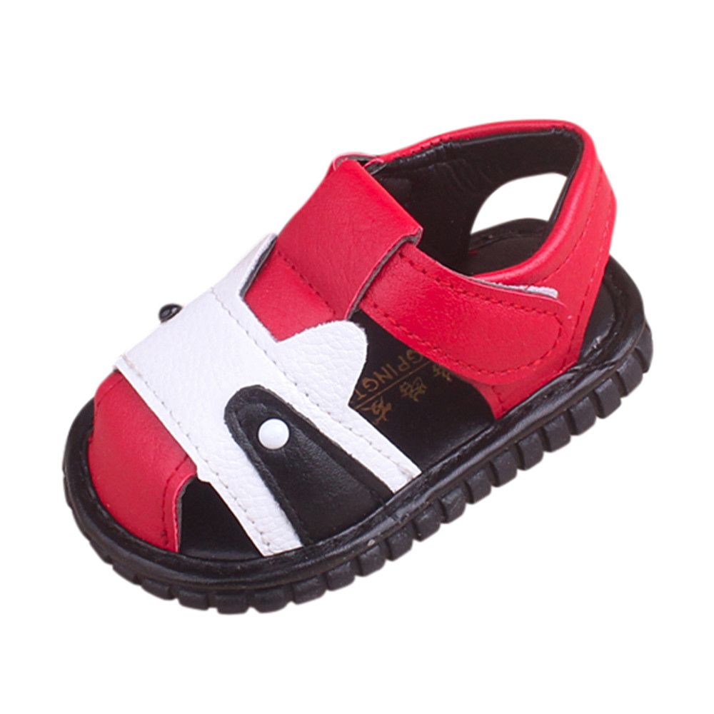 2019 Summer Baby First Walkers Infant Flower Sandals Toddler Girls Squeaky Shoes