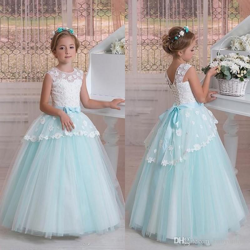 mint green toddler flower girl dress