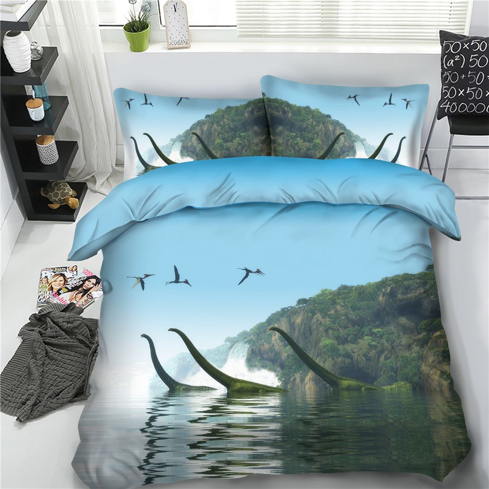 Jf 571 The Loch Bedding For Kids Boys Girls Dino Duvet Cover Set