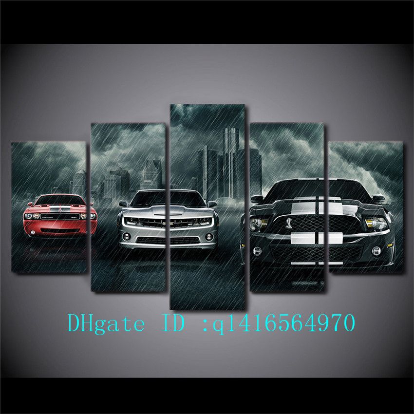 2020 Muscle Cars Canvas Prints Wall Art Oil Painting Home Decor Unframed Framed From Q1416564970 19 03 Dhgate Com