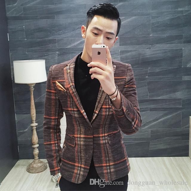 plaid blazer men