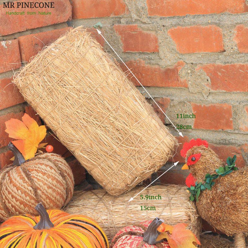 2019 Vintage Straw Bale Brick Rustic Hay Bales Home Decoration