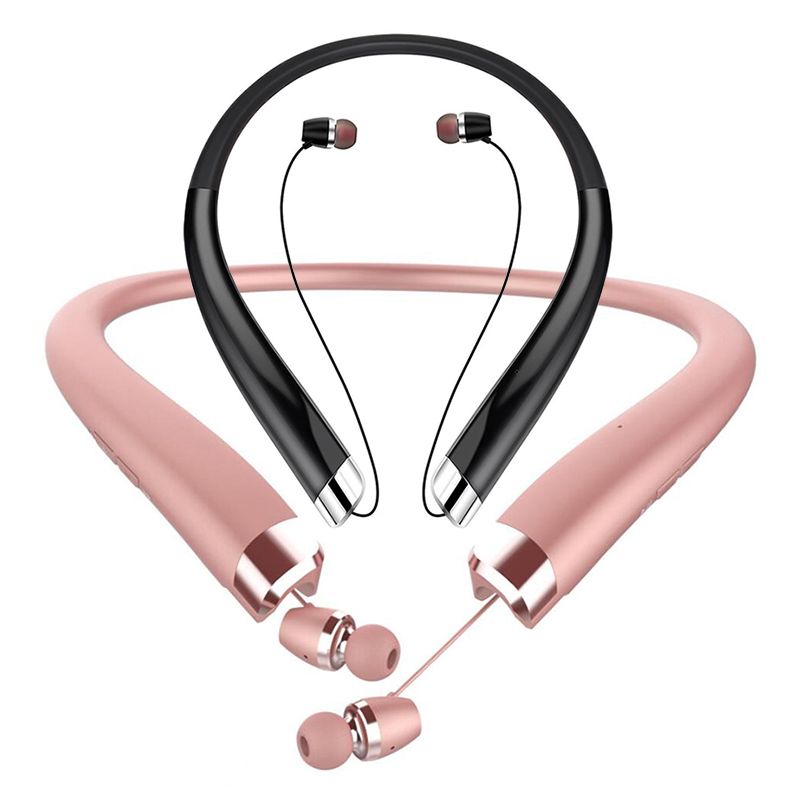 HX 1200 Wireless Bluetooth Headphones Retractable Sport Stereo Neckband