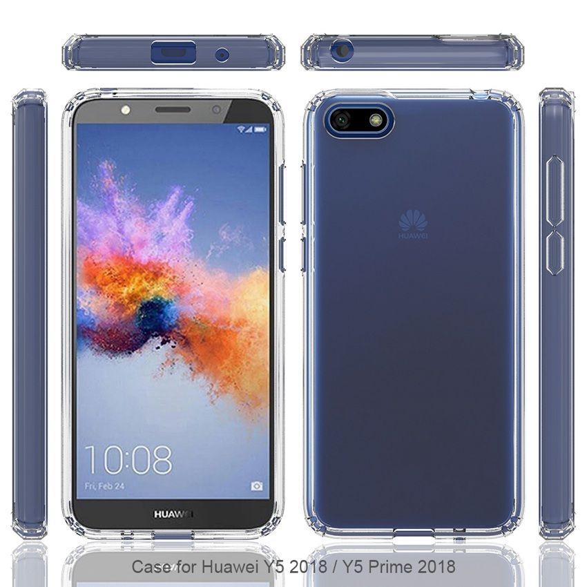 funda protectora para Huawei y5 2018 Dual SIM rosa ^ ombre TPU back case carcasa protectora móvil