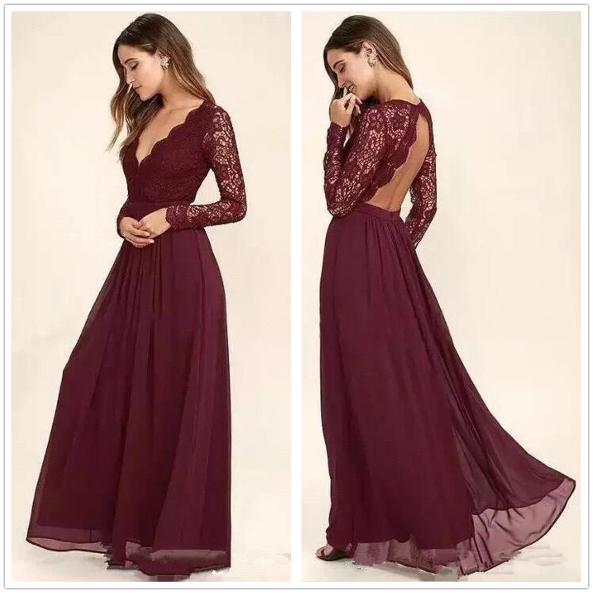 maroon dress with lace