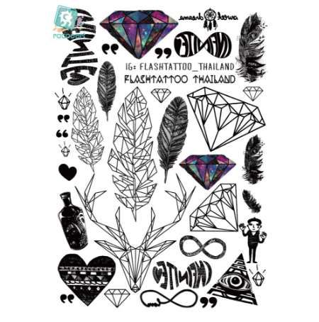 1 pc tailand 3d flash do tatuagem temporária adesivos Tatuagens Temporarias Em Promocao Online Colecao 2021 De Tatuagens Temporarias