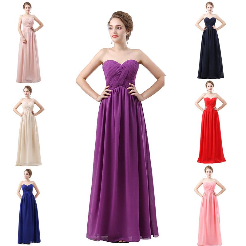 abito da damigella lungo