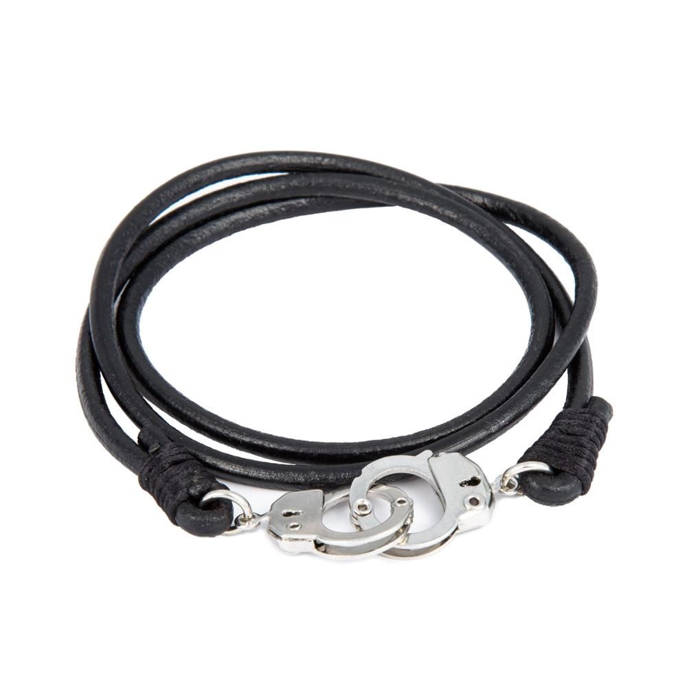 Handmade Brown Leather Wrap Bracelet Mens Leather Bracelet Personalized