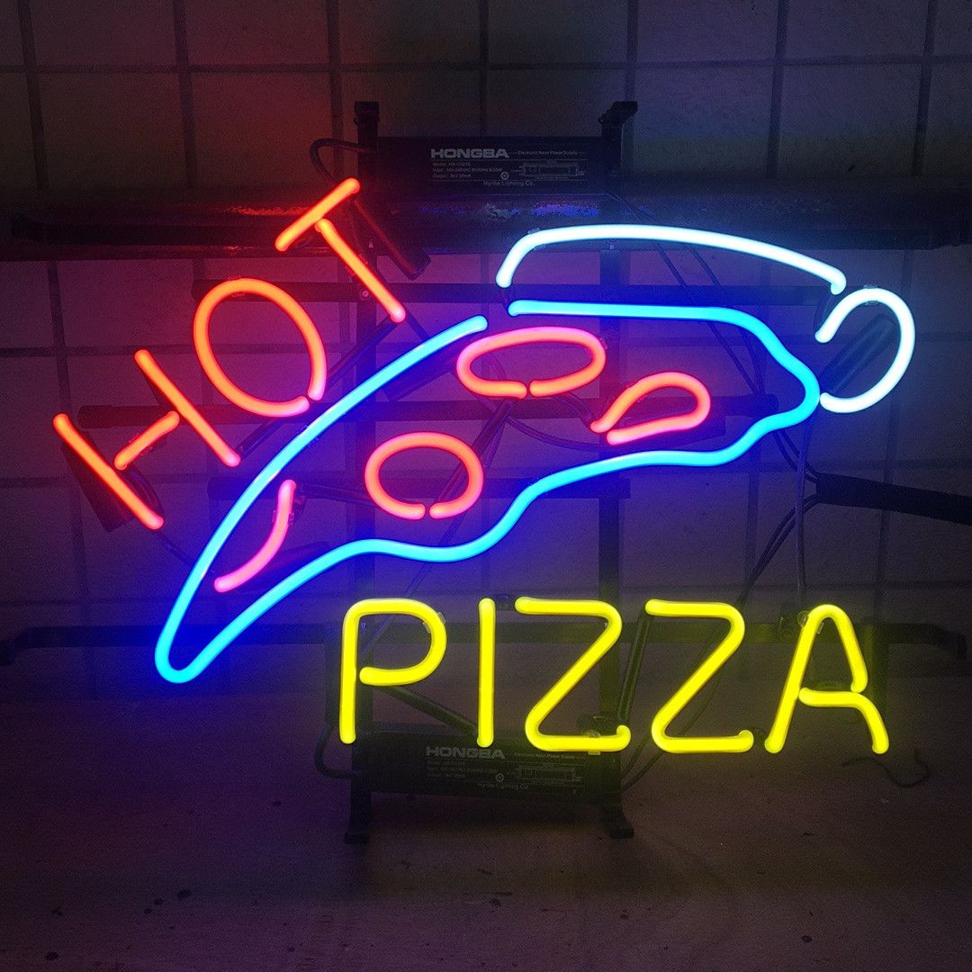 New Red Pizza Business Shop Neon Sign Acrylic Light Lamp Bar Wall Decor 17/"