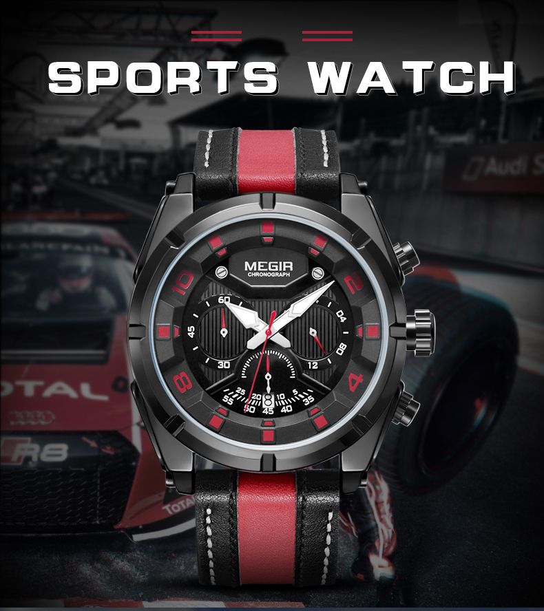 audi waterproof sport watch