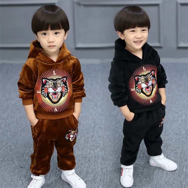 Winter Children's Thickened Suit New Boys Korean Version of The