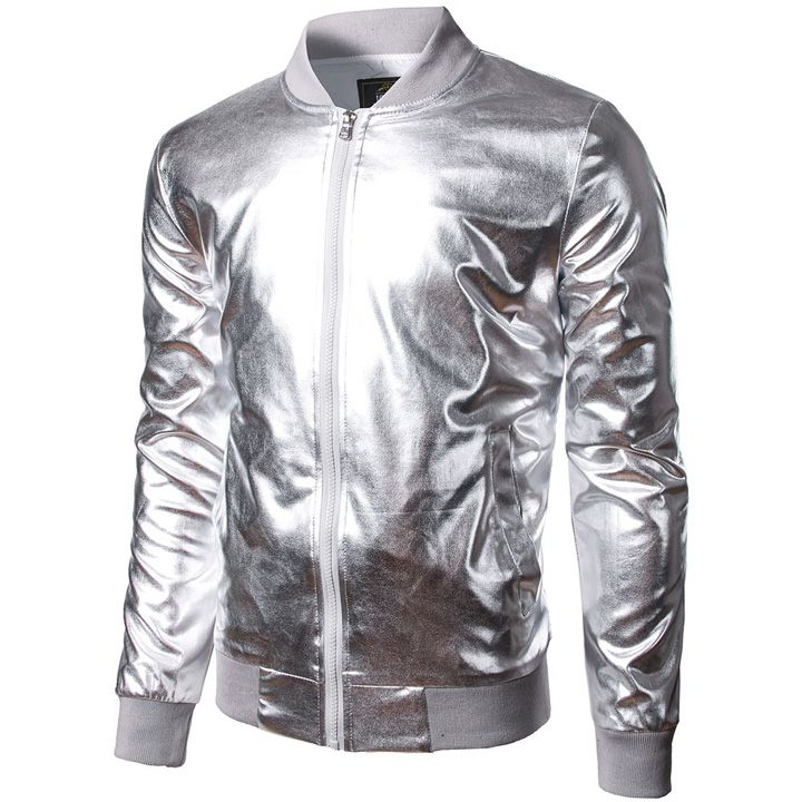 Compre Chaquetas De Diseñador Para Hombre Chaqueta De Béisbol Hombres /  Niño Chaquetas De Bombardero Plateadas Brillantes Casual Slim Fit Club  Nocturno Ligero Metallic Varsity Hombres Chaquetas A 47,53 € Del Aiyiless |  DHgate.Com