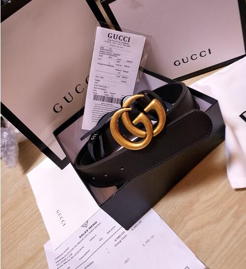 Acquistare Scatola Originale Nuovo Stile Uomo Liscio Oro Argento Fibbia  Cintura Nera Firmata Da Uomo Di Alta Qualità 2.0 3.4 3.8 Vera Pelle Di  Lusso Economico | Consegna Veloce E Qualità | DHgate Italy