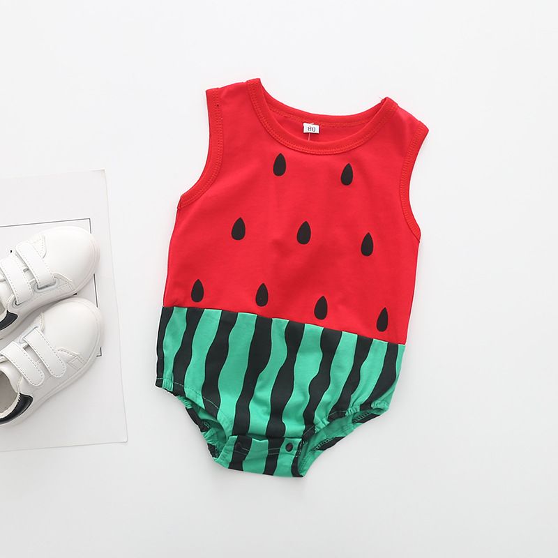 watermelon baby romper